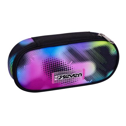 Astuccio ovale con zip Round Plus Seven Write Down, 23 x 10 x 5,5 cm