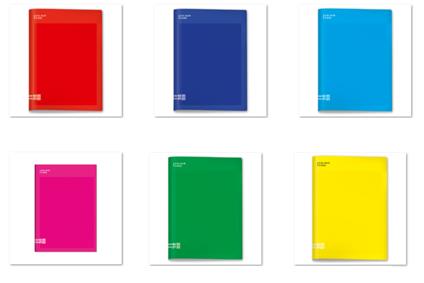 Quaderno A4 Maxi 96/100 Colour Code Colorful - Q, a quadretti 5mm con margine, 20,7 x 29,7 x cm