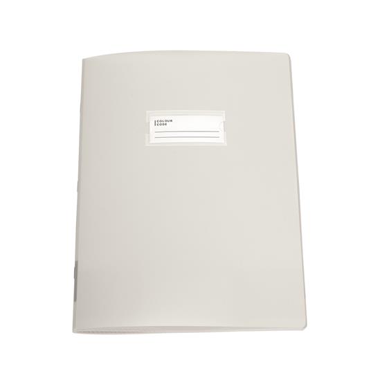 Quaderno A4 Maxi 96/100 R Ppl Trasparente Neutro Colour Code Cove - a quadretti 5mm, 21 x 29.7 cm