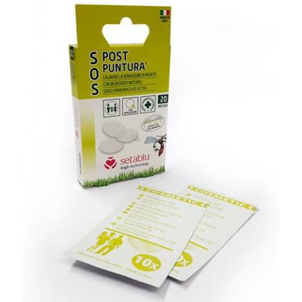 Patch Post Puntura Zanzara o Insetti 20 Pezzi