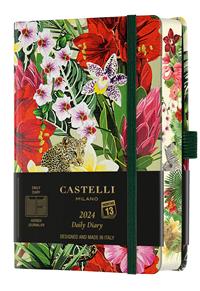 Agenda Castelli Milano EDEN Leopard Diary 2024 9x14 cm Giornaliera S/D 