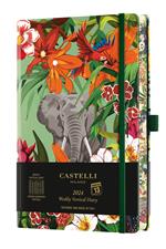 Agenda Castelli Milano EDEN Elephant Diary 2024 13x21 cm Settimanale Copertina Flex Colore  160 Pag