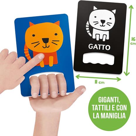 HEADU - Flashcards Baby Tattili a Contrasto, Forme e Colori Tattili ad Alta Leggibilità - 4