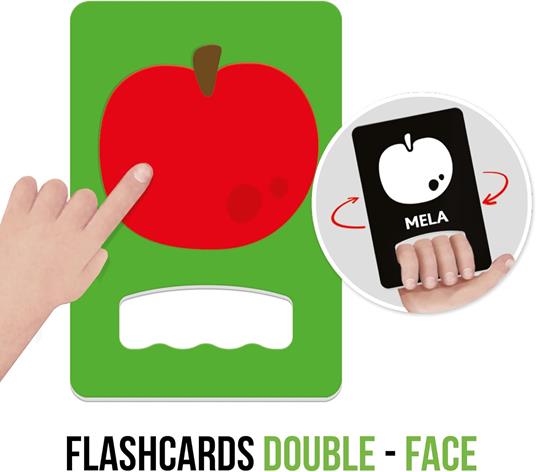 HEADU - Flashcards Baby Tattili a Contrasto, Forme e Colori Tattili ad Alta Leggibilità - 6