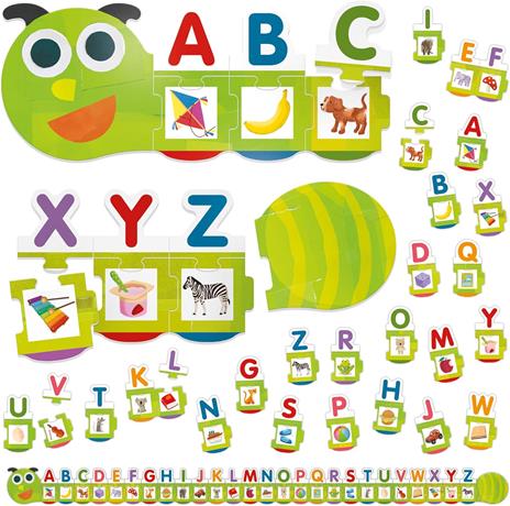 HEADU - Bruchino ABC, Autocorrettivo e Lungo più di un Metro!, Un Gioco Educativo per Bambini dai 3 ai 6 anni - 2