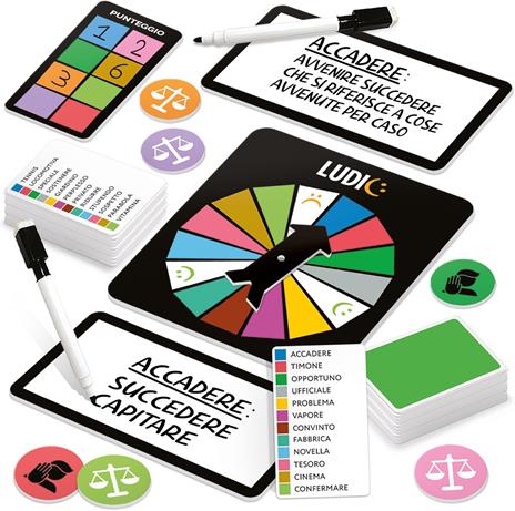 Ludic - Il Vocaboliere - Il Gioco dei Significati delle Parole - da 5 a 8 Giocatori, Anni 10+ - 2
