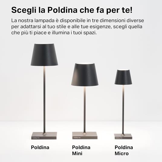 Lampada Poldina Pro Tavolo Rosso - 6
