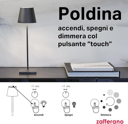 Lampada Poldina Pro Tavolo Rosso - 7