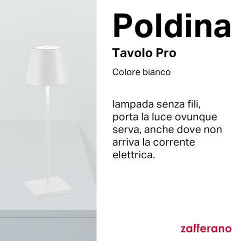 Lampada Poldina Pro Tavolo Bianco - 3