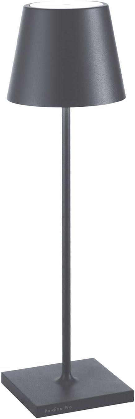 Lampada Poldina Pro Tavolo Grigio Scuro