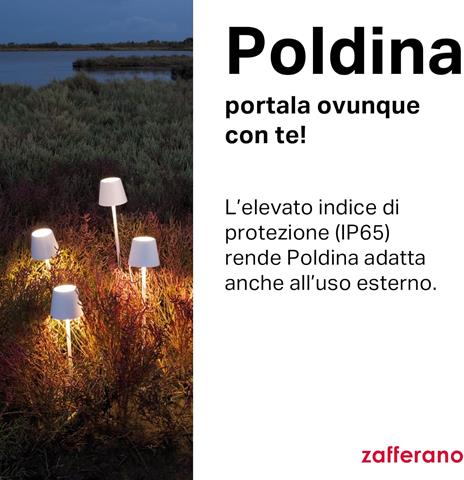 Lampada Poldina Pro Tavolo Grigio Scuro - 4