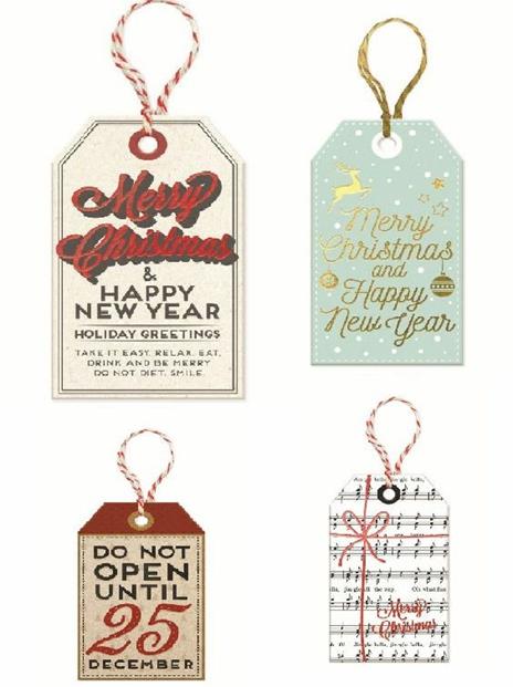 Set 10 etichette chiudipacco Legami Christmas - Fantasie Assortite