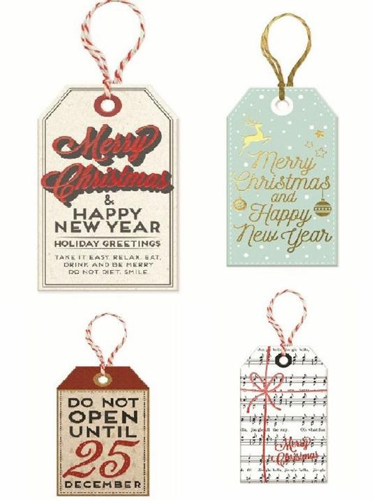 Set 10 etichette chiudipacco Legami Christmas - Fantasie Assortite
