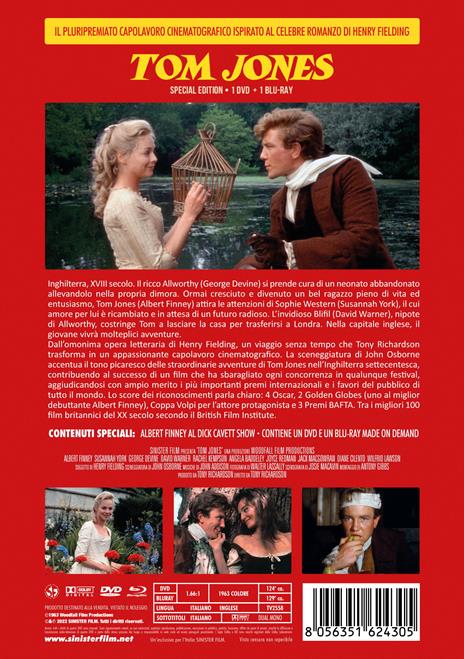 Tom Jones (Edizione Speciale) (Dvd+Blu-Ray) di Tony Richardson - DVD + Blu-ray - 2