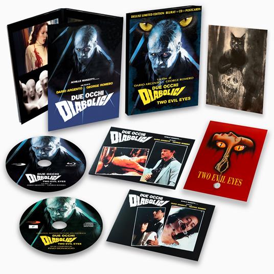 Due occhi diabolici (Deluxe Limited Edition) (Blu-ray+CD+Postcards) di George Romero,Dario Argento - Blu-ray