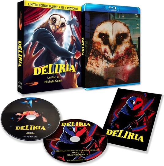 Deliria (Blu-Ray+Cd+Postcard In Slipcase Nobilitato) di Michele Soavi - DVD + Blu-ray
