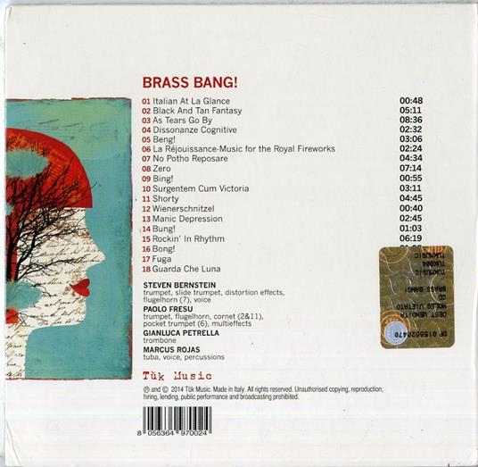 Brass Bang! - CD Audio di Paolo Fresu,Gianluca Petrella,Steven Bernstein,Marcus Rojas - 2