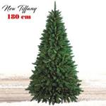 Albero Di Natale 180Cm New Tiffany Super Folto 723 Rami Pino Verde Base A Croce