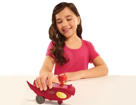 Pj Masks Super Pigiamini Personaggio 8 Cm + Veicolo - 4