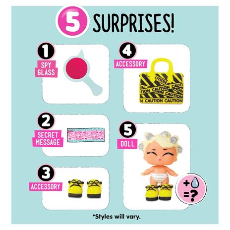Lol Lil Sister Serie 4 con accessori e messaggi segreti - 10