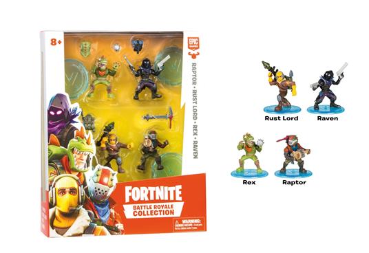 Fortnite. Personaggio 5 Cm. Squad Pack 4 Pz
