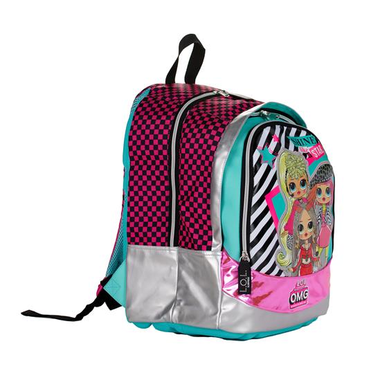 Zaino scuola con chiusura a zip e gadget incluso - Round XL L.O.L. Surprise! - 5