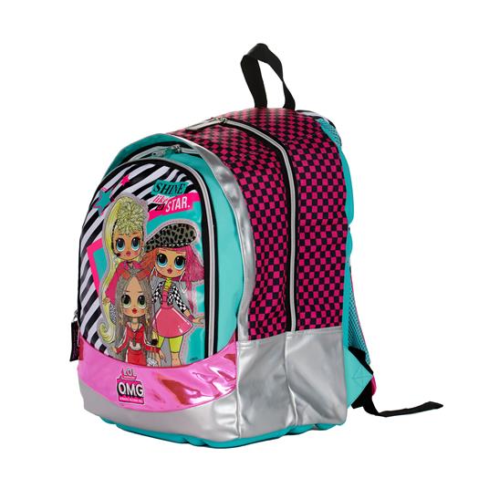 Zaino scuola con chiusura a zip e gadget incluso - Round XL L.O.L. Surprise! - 6
