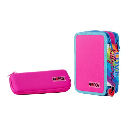 Astuccio accessoriato 3 zip  GoPOP Kittycorn. Con astuccio ovale - 2