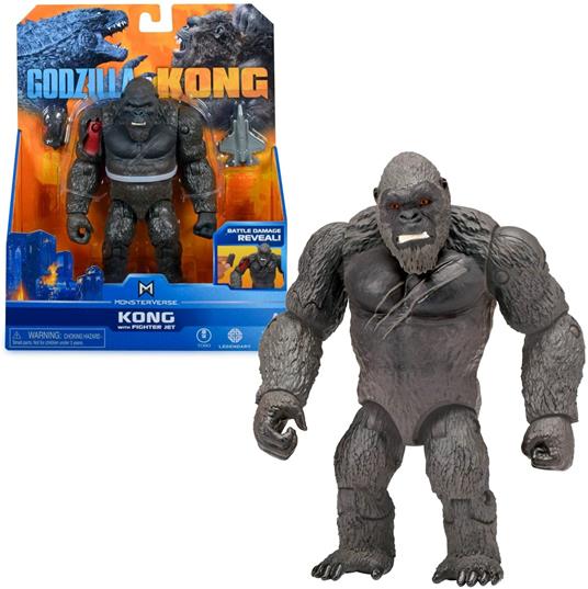 MNG01510 Monsterverse Godzilla vs Kong 6" Hollow Earth Kong w/Fighter Jet