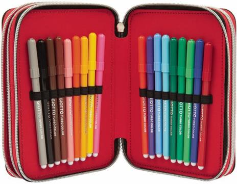 Astuccio accessoritato 3 zip Trudy Cuccioli Cerca Amici Assortito - 13x20x7 cm - 7