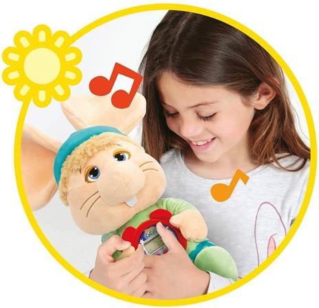 Grandi Giochi, Topo GIGIO Sveglia Presto, con Orologio Digitale e Due Canzoni Originali Incluse, TPG18000, Colore Azzurro, Bianco, Unica, 8056379123101 - 4