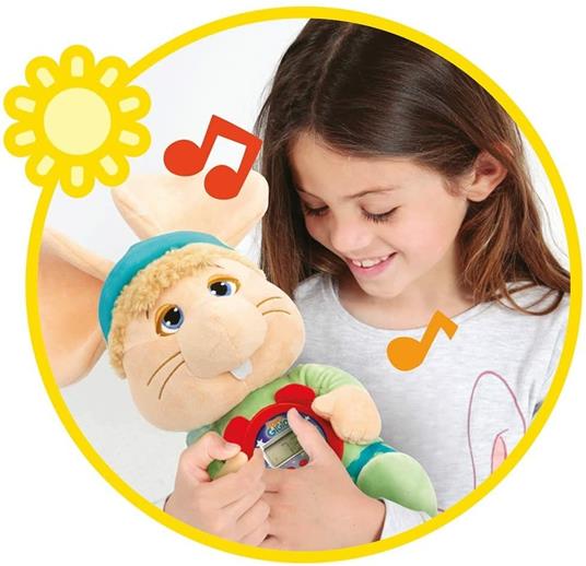 Grandi Giochi, Topo GIGIO Sveglia Presto, con Orologio Digitale e Due Canzoni Originali Incluse, TPG18000, Colore Azzurro, Bianco, Unica, 8056379123101 - 4