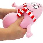 Barbapapà Peluche rosa con sciarpa
