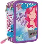 Gopop Astuccio Mermaid Triplo Girl Scuola 2023
