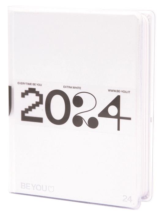 Diario BEYOU 2023-24, Extra White Easy - 12,5 x 16,5 cm