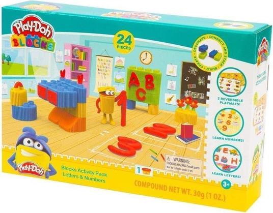 Playdoh Bloks - Lettere E Numeri 24 Pz.
