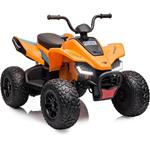Feber Quad McLaren MCL35 Livree JL 212, Auto per bambini 12V con luci LED Colore Arancione