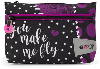 Astuccio con 2 zip "you make me fly" GoPOP