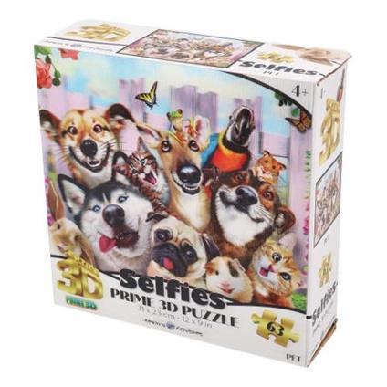 Puzzle PRIME 3D SELFIES Pet 63 pz PUW06000