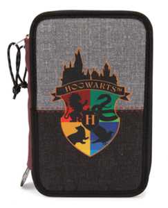 Cartoleria Harry Potter 25 astuccio rettangolare a tre scomparti con zip Giochi Preziosi