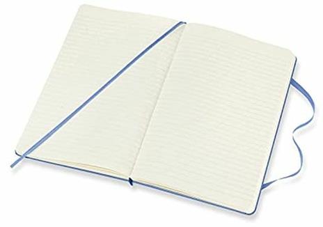 Taccuino Moleskine a righe Large copertina rigida Hydrangea. Blu - 3