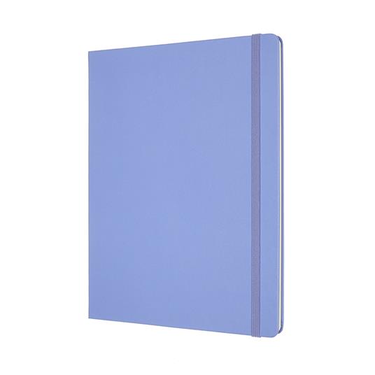 Taccuino Moleskine a pagine bianche X-Large copertina rigida Hydrangea. Blu - 2