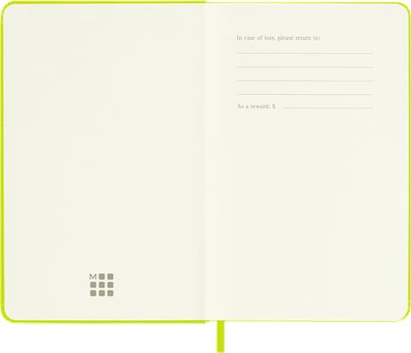 Taccuino Moleskine a righe Pocket copertina rigida Lemon. Verde - 2