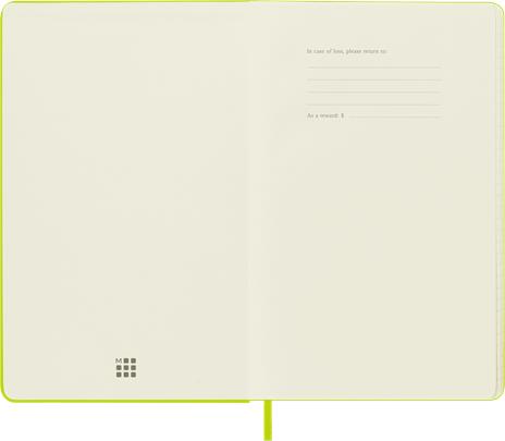 Taccuino Moleskine a righe Large copertina rigida Lemon. Verde - 2