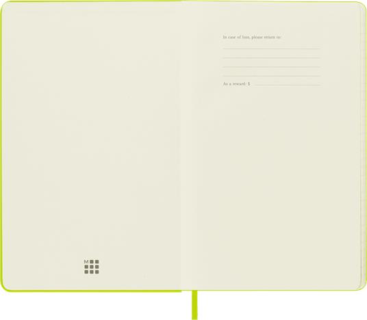 Taccuino Moleskine a righe Large copertina rigida Lemon. Verde - 2