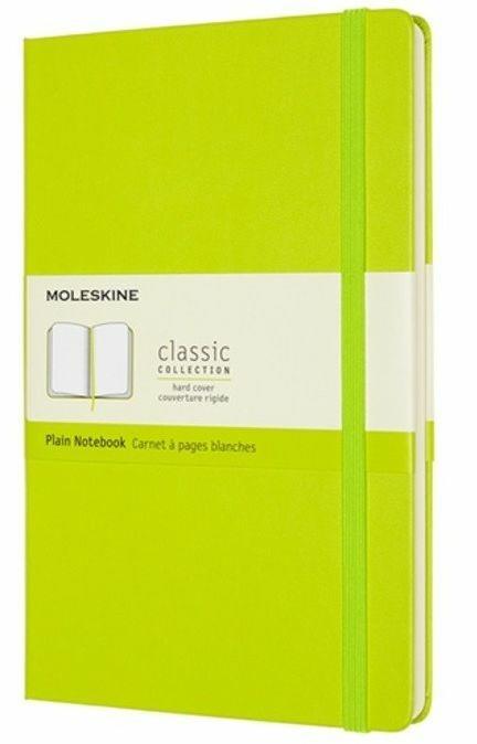 Taccuino Moleskine a pagine bianche Large copertina rigida Lemon. Verde