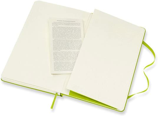 Taccuino Moleskine a pagine bianche Large copertina rigida Lemon. Verde - 4