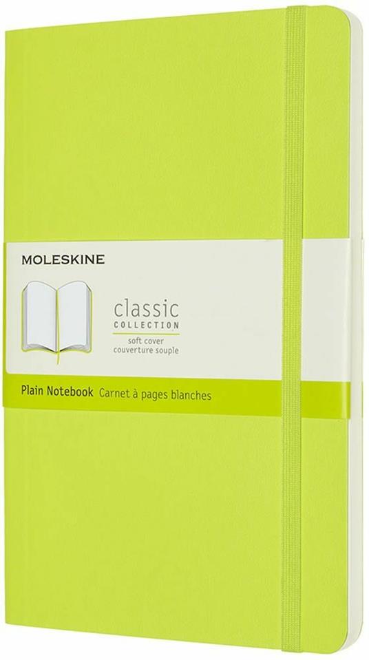 Taccuino Moleskine a pagine bianche Large copertina morbida Lemon. Verde