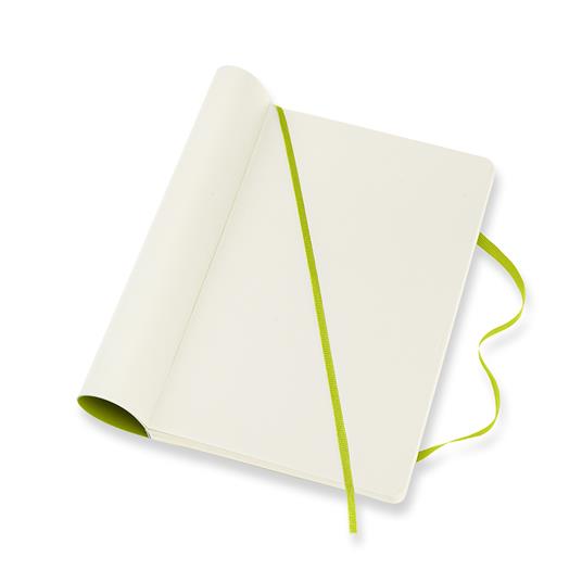 Taccuino Moleskine a pagine bianche Large copertina morbida Lemon. Verde - 4