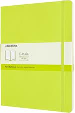 Taccuino Moleskine a pagine bianche X-Large copertina morbida Lemon. Verde